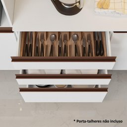 Armário de Cozinha Completa de Canto 462cm Branco Reims Madesa 01 - 8