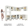 Armário de Cozinha Completa de Canto 462cm Branco Reims Madesa 01 - 6