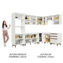 Ver imagem 6 de Armário de Cozinha Completa de Canto 462cm Branco Reims Madesa 01