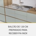 Ver imagem 5 de Cozinha Modulada 7 Peças 9 Portas 8 Gavetas Ripado Nichos Forno e Micro Ondas Rainha 100 Mdf