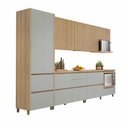 Ver imagem 6 de Cozinha Modulada 7 Peças 9 Portas 8 Gavetas Ripado Nichos Forno e Micro Ondas Rainha 100 Mdf