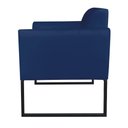 Ver imagem 1 de Kit 02 Poltronas Marisa Azul Marinho Base Preto