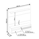 Ver imagem 5 de Home Suspenso Aldan Off White com Freijó - MoveisAqui