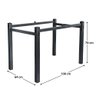 Pés para Mesa de Jantar Base de Mesa 1,20 para Tampos de Vidro Madeira ou Granito Texturizado Ql - 4