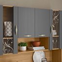 Ver imagem 6 de Armário Cozinha Compacta Golden Freijó/gris 8 Portas e 2 Gavetas - Kits Paraná