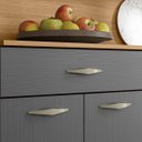 Ver imagem 5 de Armário Cozinha Compacta Golden Freijó/gris 8 Portas e 2 Gavetas - Kits Paraná