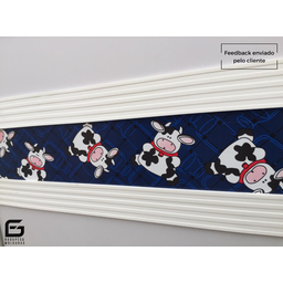 Moldura Painel Ripado Eva Adesivo Urânio 5cmx5mm 15 Metros - Branco - 5