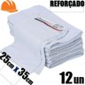 Kit 12 Flanela Branca Multiuso 25cm X 35cm - Construmarcas - 2