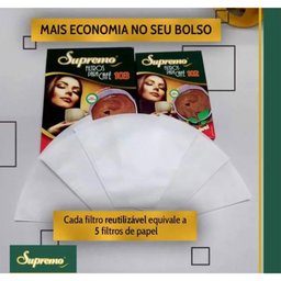 4 Cxs Filtros de Café Supremo em Tnt Lavável Reutilizável até 5x - Nº 103 - 4