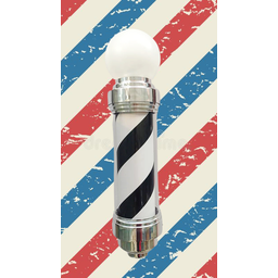 BARBER POLE GIRATÓRIO 60CM VOLTAGEM BIVOLT PRETO. - 6