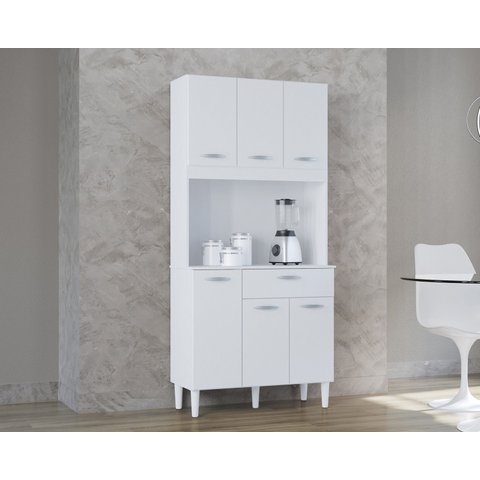 Armário Kassia Mdp 12mm 172cm de Altura Material Premium:branco
