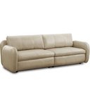 Ver imagem 7 de Sofá 4 Lugares para Sala de Estar Living Orgânico 276cm Eliot L06 Couro Bege Areia - Lyam Decor