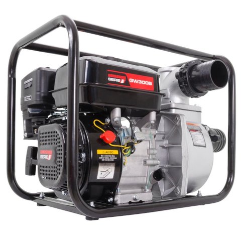 Bomba D'Água Kawashima GW300B À Gasolina 4T 7HP 3'' Altura De Sucção 7m Partida Manual Água