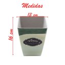 Ver imagem 2 de Kit 8 Mini Vasos de Planta Cachepot Estampados Decorados 16cm