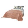 Cobre Leito Cama Queen 3 peças Colcha Dupla Face Nossa Senhora Rosê - 4