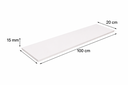 Ver imagem 3 de Prateleira 100x20 Mdp 15mm Suporte Invisível Flutuante + Kit Branco