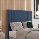 Ver imagem 7 de Cabeceira Solteiro 88 cm London Veludo Azul Soon