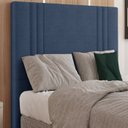 Ver imagem 2 de Cabeceira Solteiro 88 cm London Veludo Azul Soon