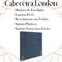 Ver imagem 3 de Cabeceira Solteiro 88 cm London Veludo Azul Soon