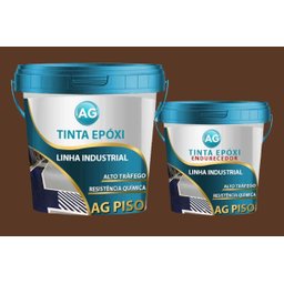 Tinta Epoxi Industrial Marrom Noz AG - RAL8011 Resinas ag Tinta Epóxi Industrial AG 3,6KG - 1