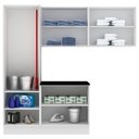 Ver imagem 6 de Kit Área Serviço Acordes Glamy MDF Branco Madesa