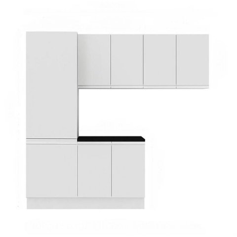 Kit Área Serviço Acordes Glamy MDF Branco Madesa