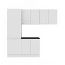 Ver imagem 1 de Kit Área Serviço Acordes Glamy MDF Branco Madesa