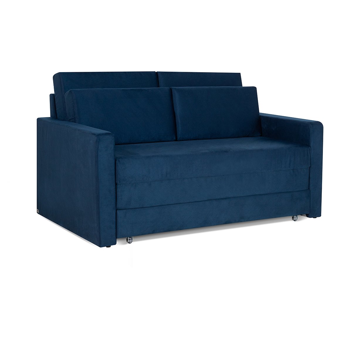 Sofá Cama Castor Casal Salerno Max Suede Azul - 6