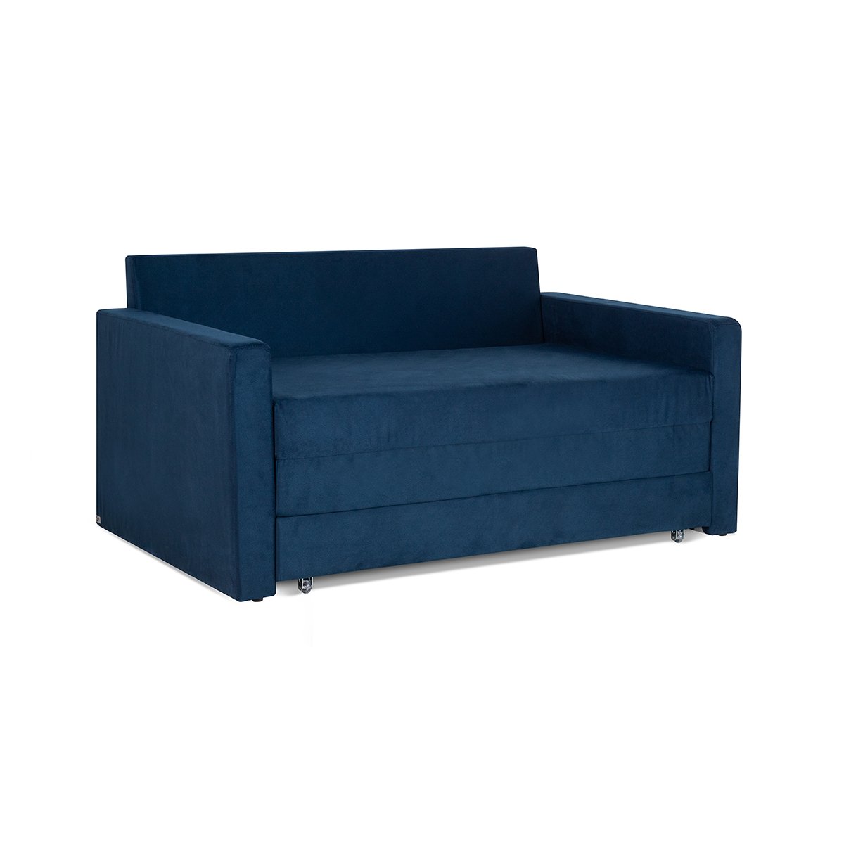 Sofá Cama Castor Casal Salerno Max Suede Azul - 5