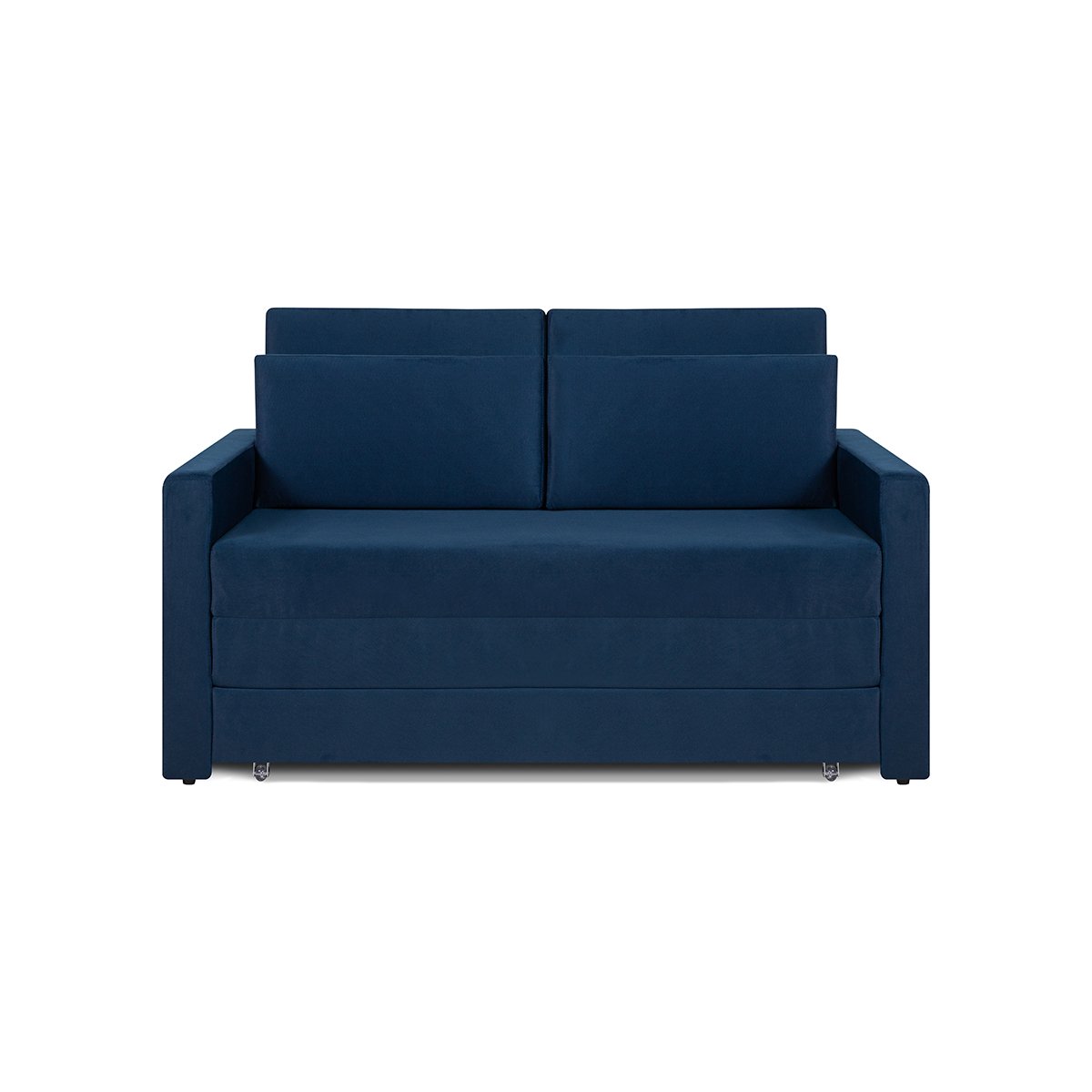 Sofá Cama Castor Casal Salerno Max Suede Azul