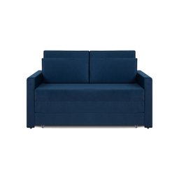 Sofá Cama Castor Casal Salerno Max Suede Azul - 1