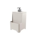 Ver imagem 1 de Dispenser de Pia para Detergente e Esponja com Válvula Cromada - Stolf Areia