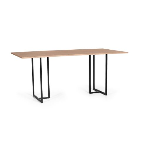 Mesa de Jantar Industrial Retangular 180x90cm 8 Lugares Atos MDF Jade - Straub Web