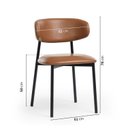 Ver imagem 5 de Conjunto de Jantar com Mesa Tali 180cm e 6 Cadeiras Ema CabeCasa MadeiraOriginals Marrom/Bege