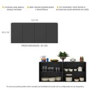 Ver imagem 4 de Aparador Buffet 4 Portas Suspenso Alemanha Multimóveis BR3594