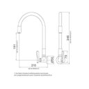 Ver imagem 2 de Torneira Parede Cozinha Loren Flex Black 1178 B27 – Lorenzetti