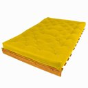 Ver imagem 4 de Sofá Cama Casal Futon Tokio Amarelo Madeira Maciça Cor Mel