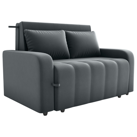 Sofa Cama 2 Lugares 138 Cm Amora New Veludo E425 Cinza Milani Store
