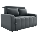 Ver imagem 1 de Sofa Cama 2 Lugares 138 Cm Amora New Veludo E425 Cinza Milani Store