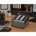 Ver imagem 3 de Fichário de Mesa para Fichas Padronizadas 6''x9'' Fumê - Acrimet