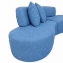 Ver imagem 4 de Sofá Virgínia 2,5m Estofado Suede Moderno Confortável Luxo