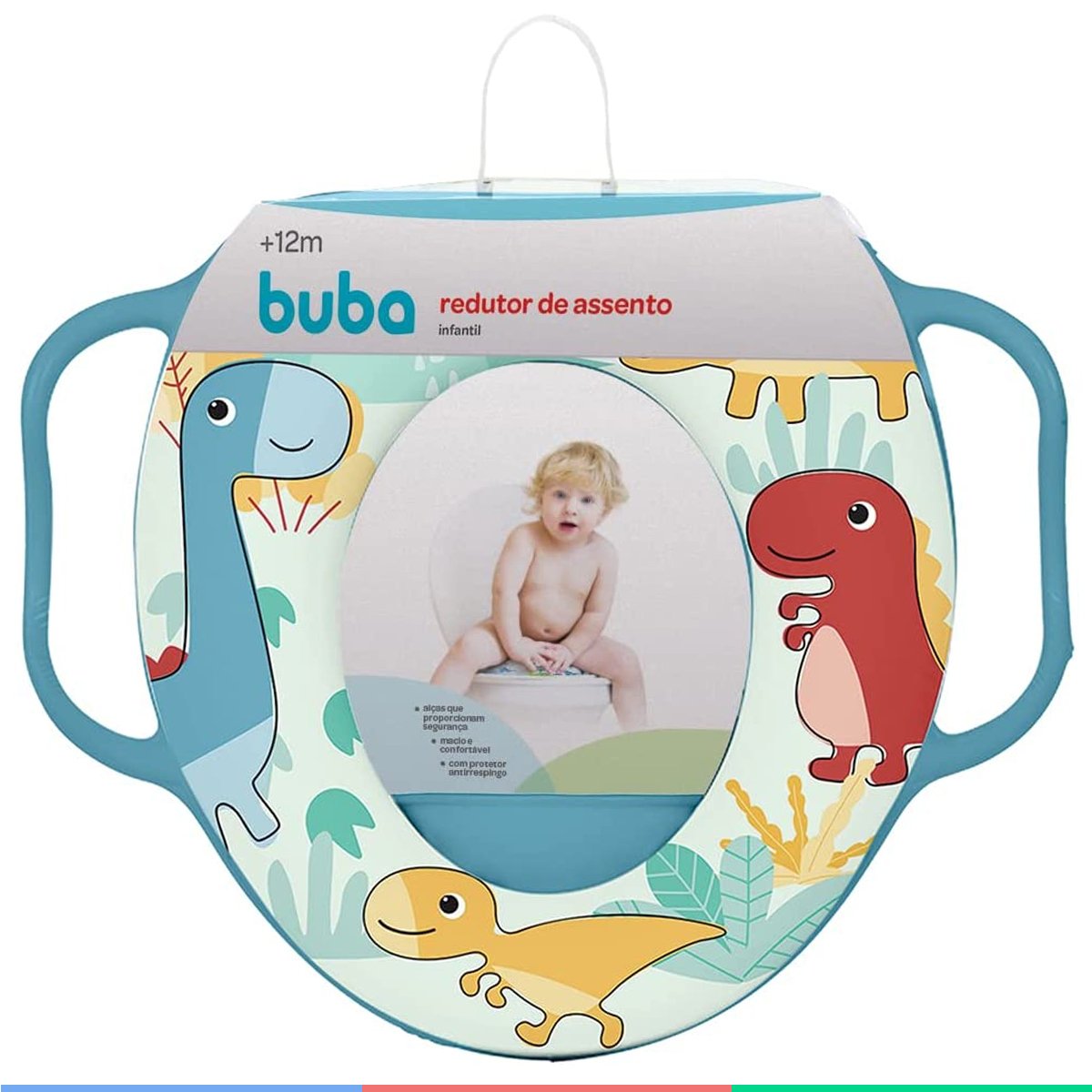 Assento Redutor Infantil Com Alça de Apoio Para Vaso Sanitário +12 ...