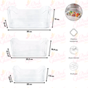 Ver imagem 3 de Organizador de Cosméticos Banheiro Closet Armário 3 Peças Org-602 Pgb 3 Itens