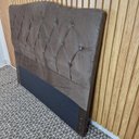 Ver imagem 2 de Cabeceira Queen para Cama Box Cristal 160cm Marrom Escuro