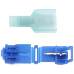 100un Conector Derivação T Azul 1,5 a 2,5mm Emenda Rápida - 3