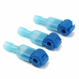 100un Conector Derivação T Azul 1,5 a 2,5mm Emenda Rápida - 5