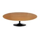 Ver imagem 1 de Mesa Saarinen Oval Centro Freijó 120x80cm - Base Preta mgsaarinen