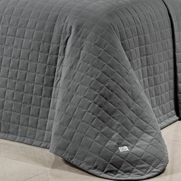 Cobre Leito Glass Super King 3Pçs 200 Fios 100% Algodão Cinza - 3