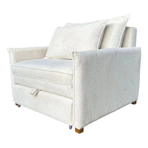 Poltrona Cama Monica Sala - Bouclé Cores:Bege/Bouclé