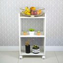 Ver imagem 2 de Armário Organizador Nicho Branco com Rodízio 40cm para Cozinha